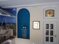 Glasdekoration im Innenraum