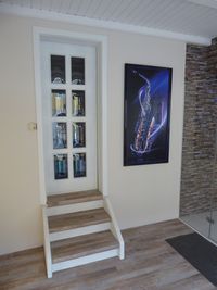 Bildereinrahmung mit Glas